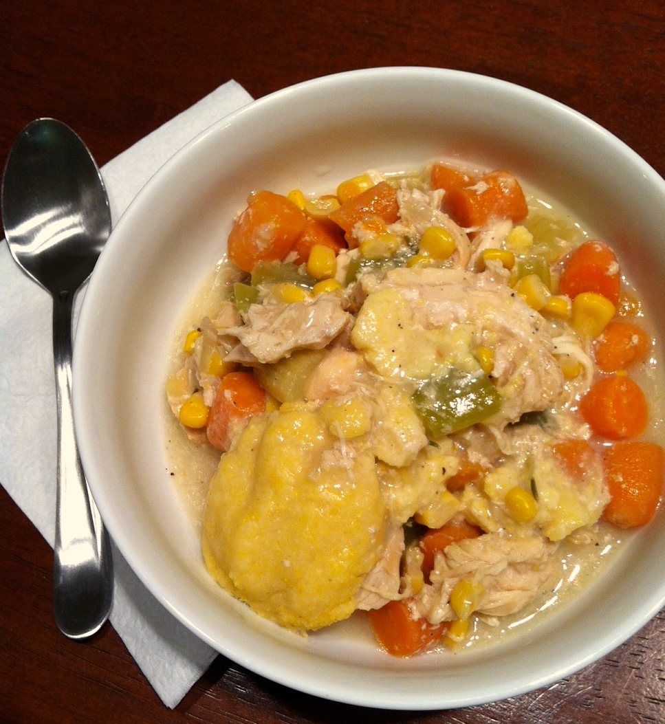 Tonight for Supper December 28 Chicken and Cornmeal Dumplings