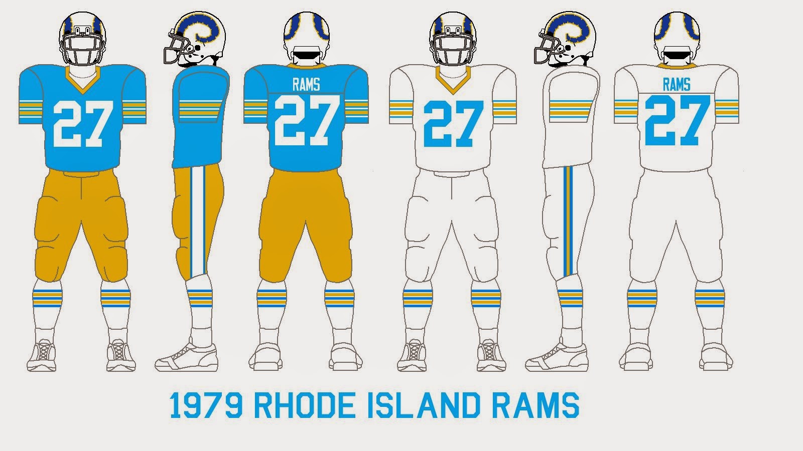 Gridiron Garb Rhode Island Rams (197682)