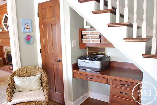 Desk Under Stairs sweet chaos home: wet bar under the stairs Desk Under Stairs sweet chaos home: wet bar under the stairs