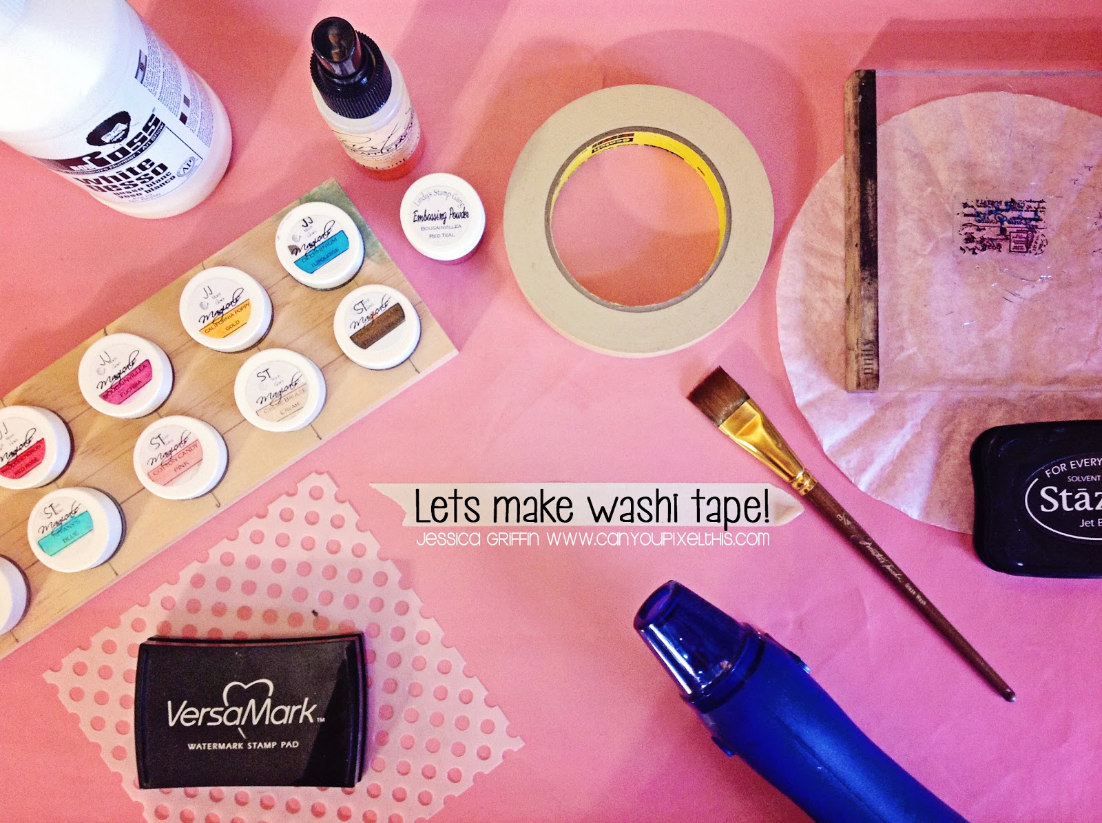 Lindy's Stamp Gang Make your own washi tape with Jessica Griffin