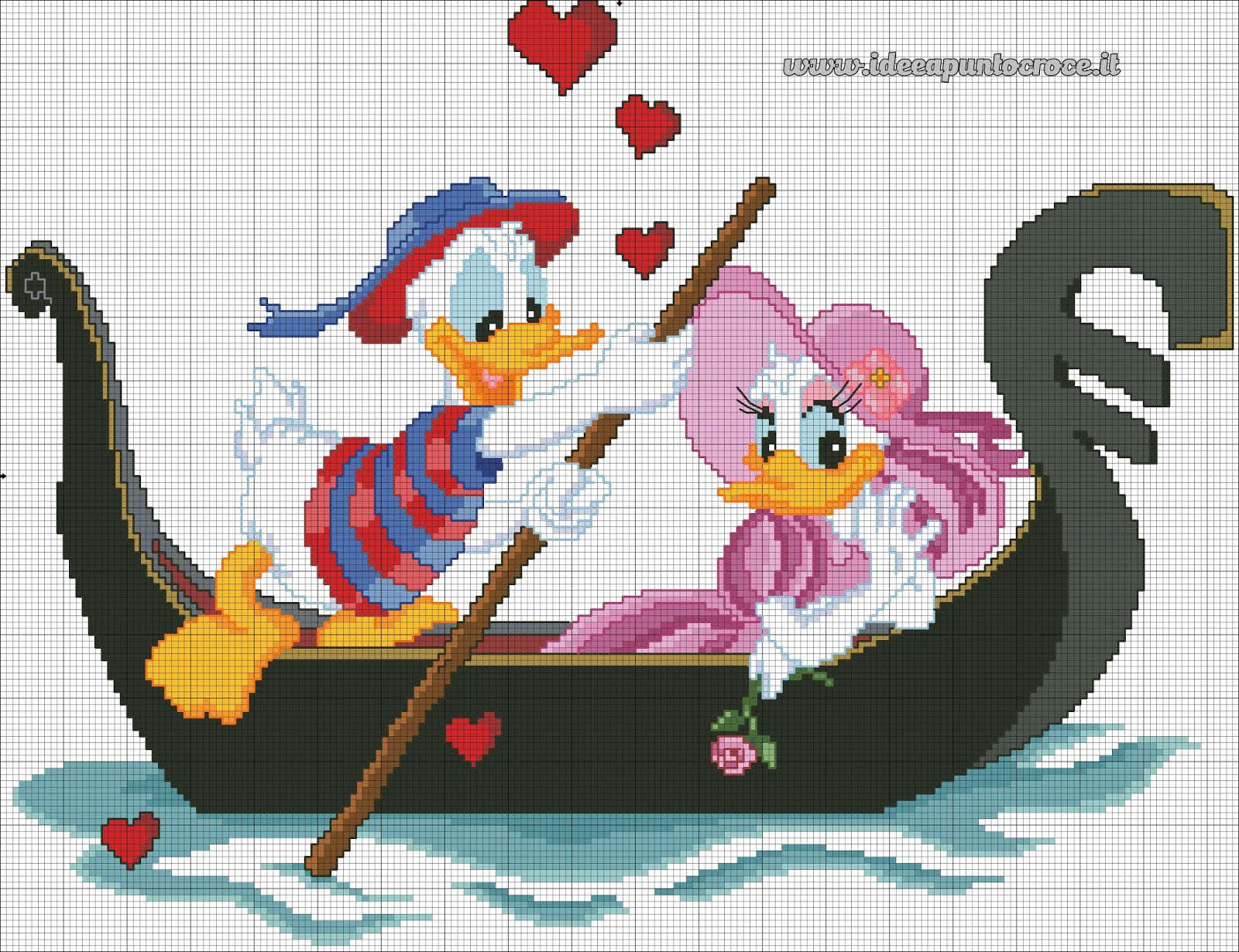 SCHEMI DISNEY A PUNTO CROCE: SCHEMI PAPERINO,PAPERINA,PIPPO