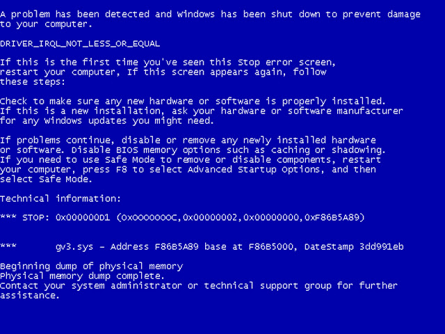 How To Solve Blue Screen Error in Window XP furthermore Window 7