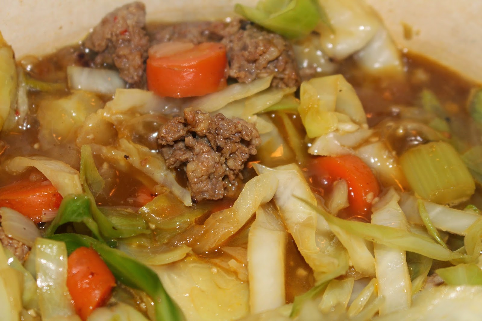 Winged Musings Sausage, Cabbage & Vegetable Soup