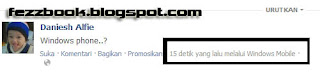 Update Status Facebook Unik Dari Komputer tapi Via Blackberry Atau Via