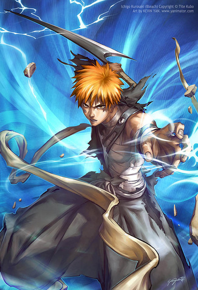 Bleach Wallpapers: Orange-haired high school student, Ichigo