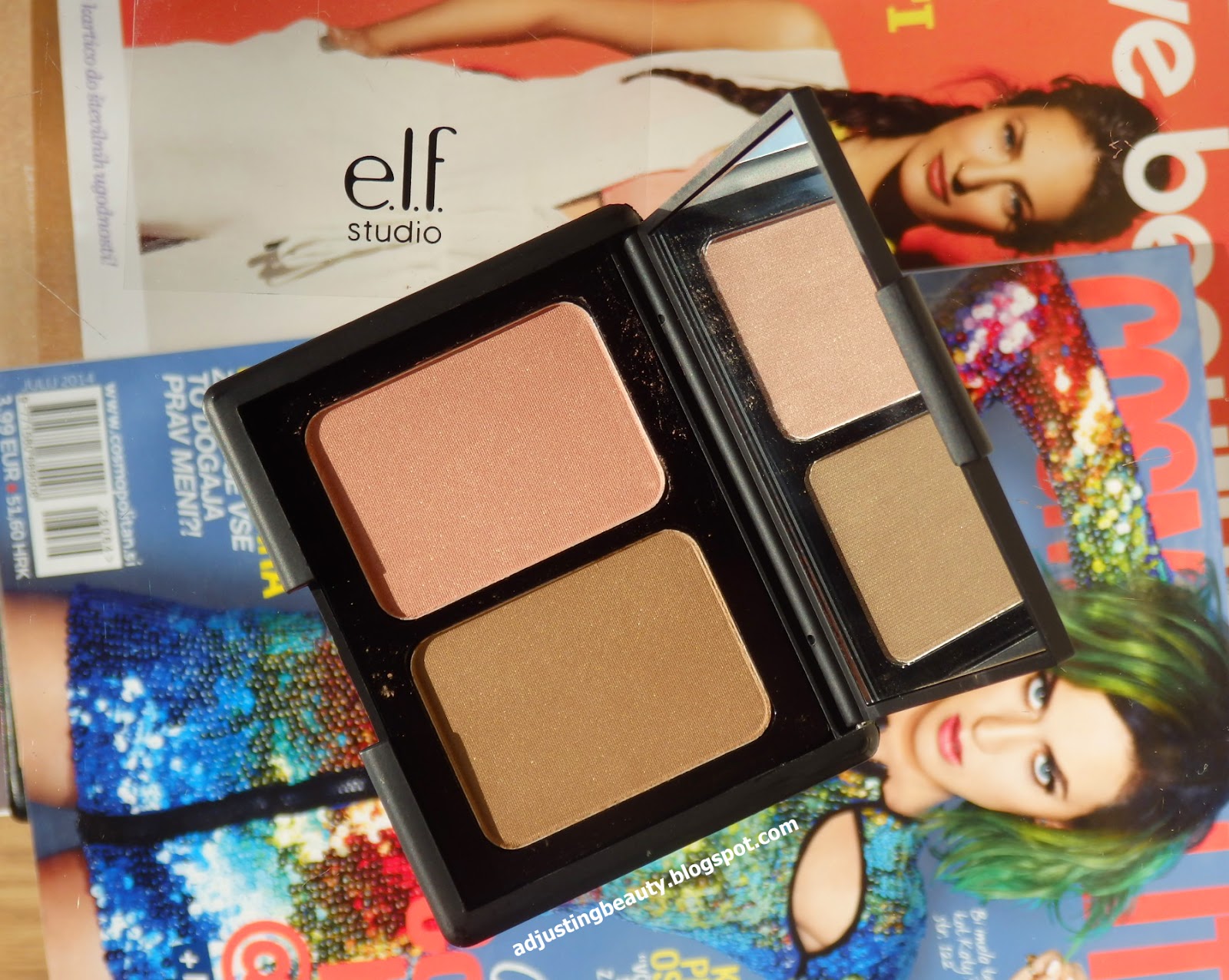 Review E.l.f. Contouring Blush & Bronzing Powder Adjusting Beauty