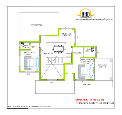 2 storey house first floor drawing - 231 Sq. M (2485 Sq. Feet) - February 2012 