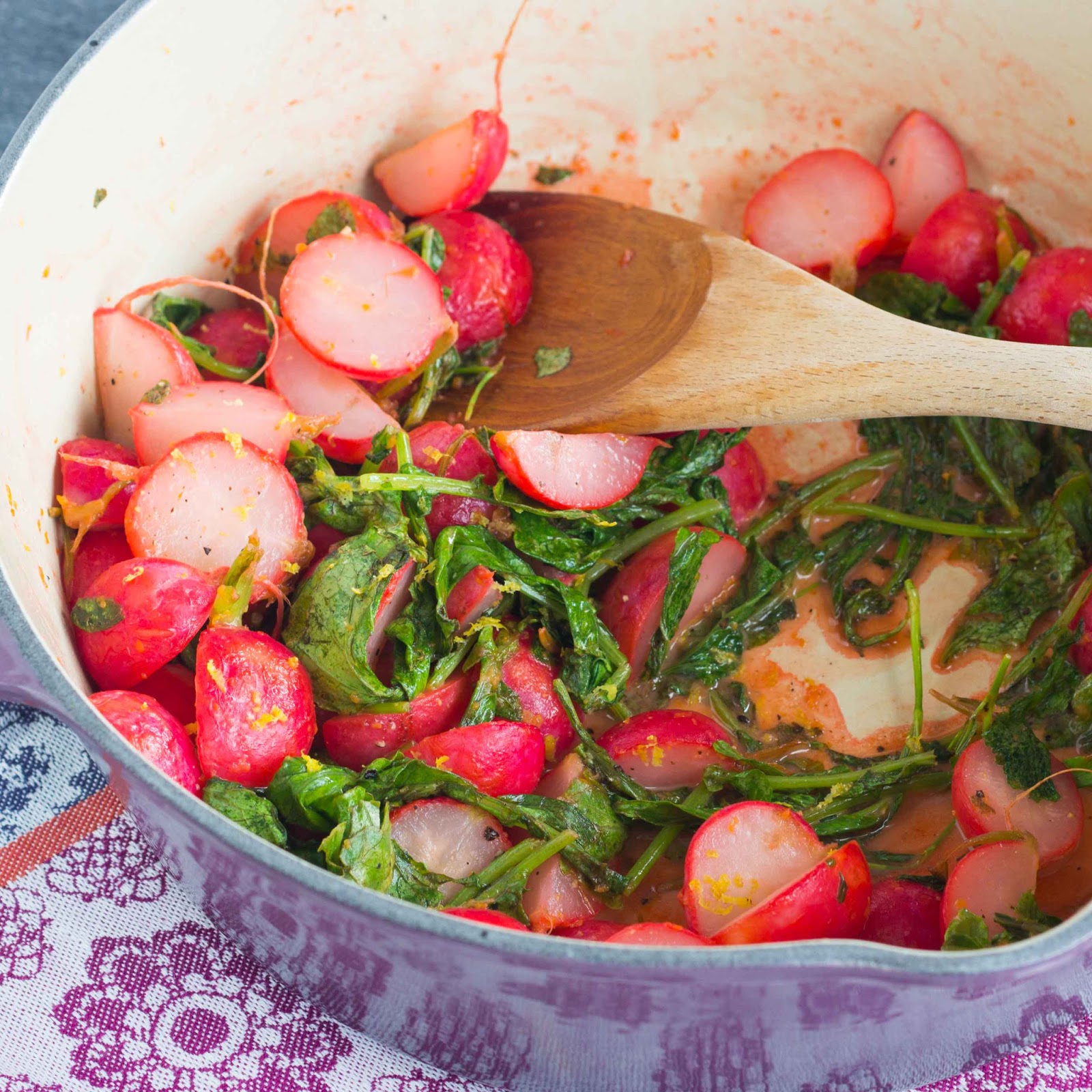 Kid Cultivation Radishes in Brown Butter with Lemon