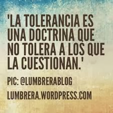 LA TOLERANCIA