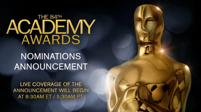 LIVESTREAM: Watch the 84th Annual Academy Award Nominations Live.