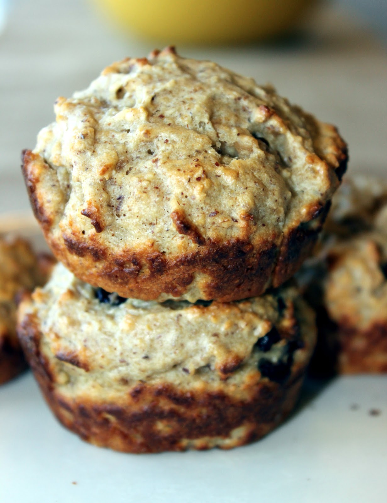 sugar & spice Peanut Butter & Banana Oatmeal Muffins