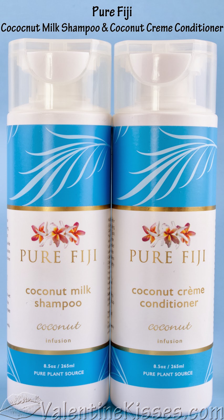 Valentine Kisses Pure Fiji Coconut Milk Shampoo & Coconut Creme Conditioner pics, swatches