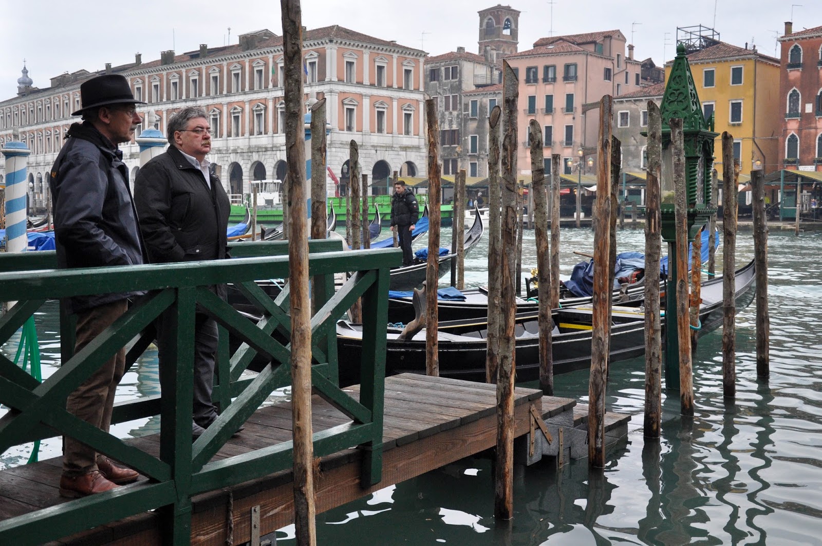 Queuing for the traghetto, Venice, Italy