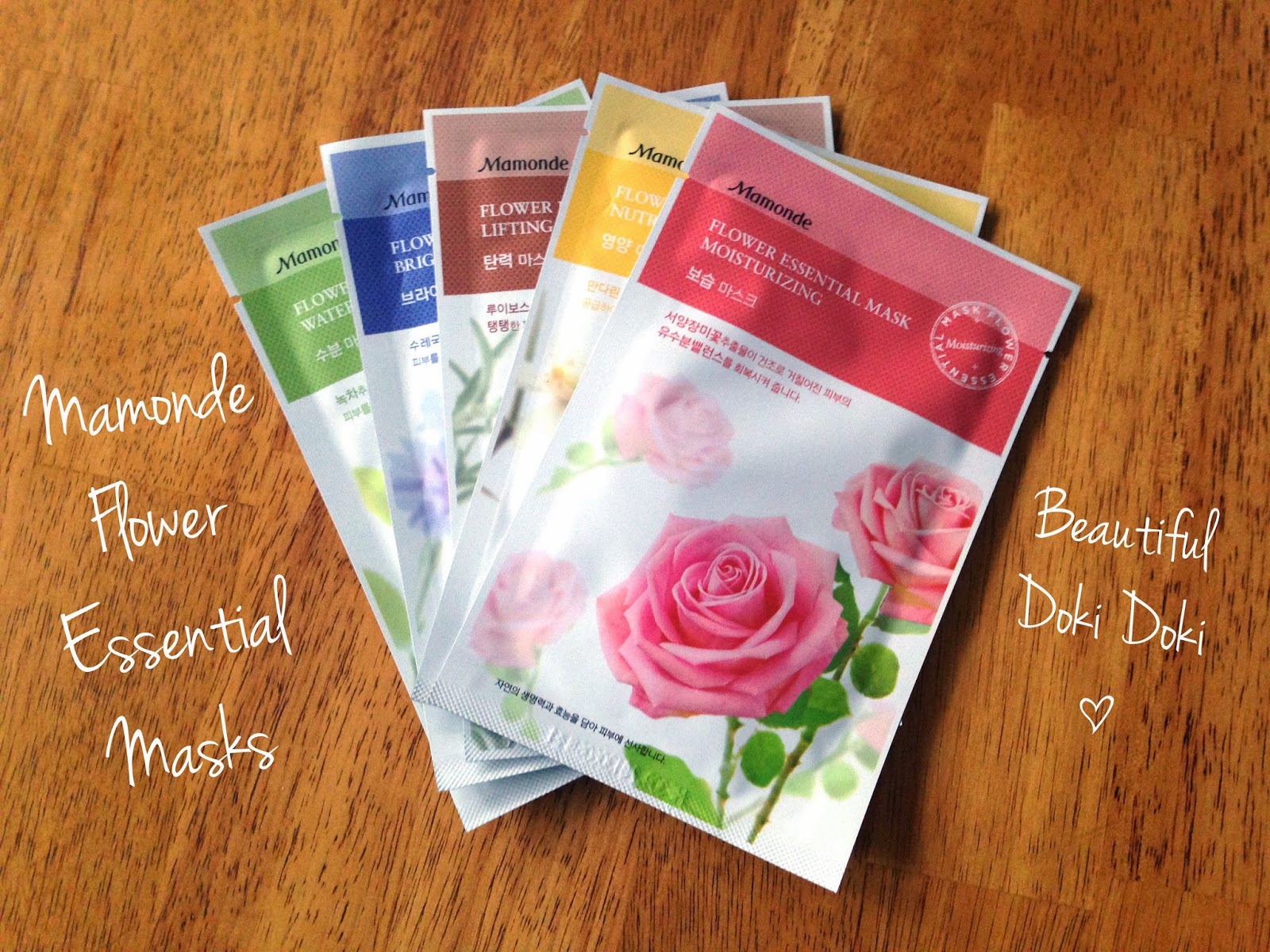 mamonde flower essential masks beautiful doki doki mamonde sheet mask