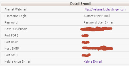 Setting Email di Idhostinger Setting Email di Idhostinger