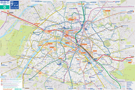 Plan de Paris Metro