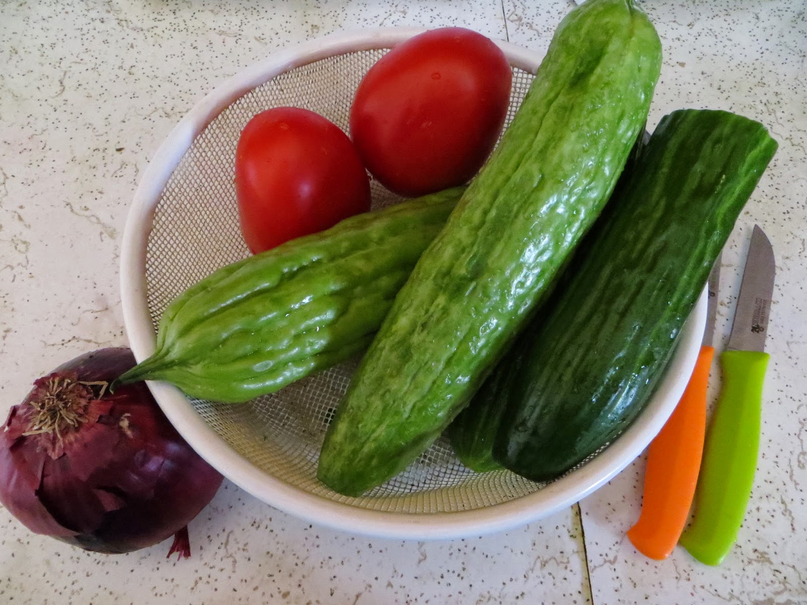 Systemic Candida Bittermelon Salad (raw)