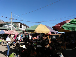 Namphalong Bazaar in Myanmar.