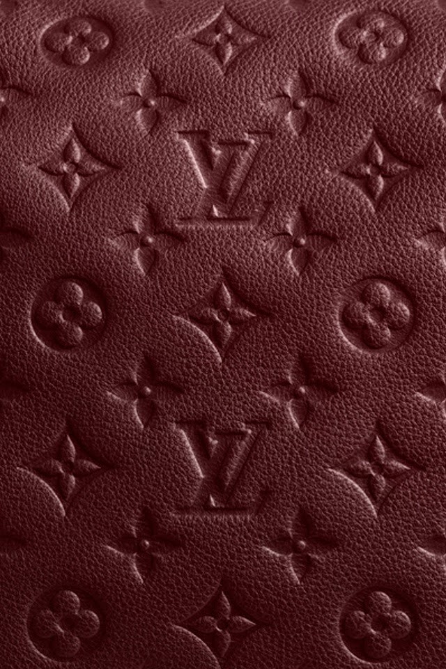   Reddish brown Leather Louis Vuitton Pattern   Android Best Wallpaper