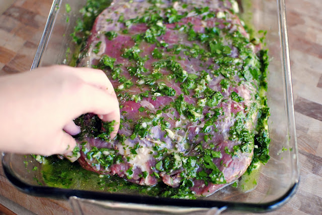 Chimichurri Steak Fajitas l SimplyScratch.com