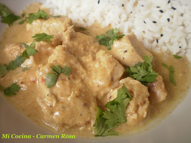 Murgh Shahi Korma (pollo Korma Con Yogur Y Almendras) 