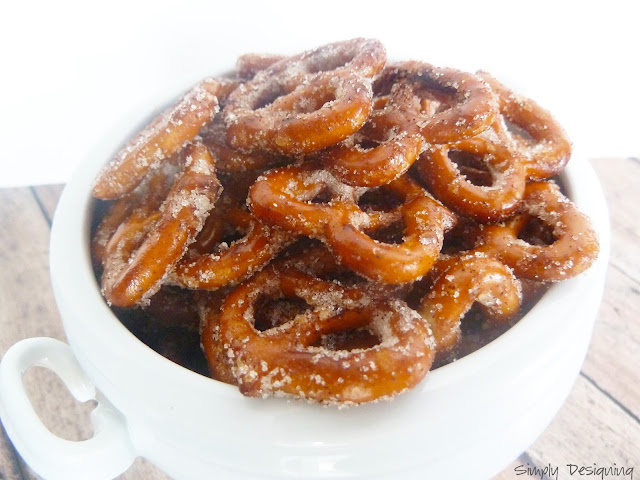 Cinnamon Sugar Pretzels #recipe #tastytreats #snack 
