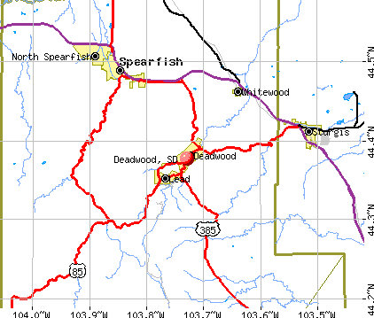 Deadwood casinos map