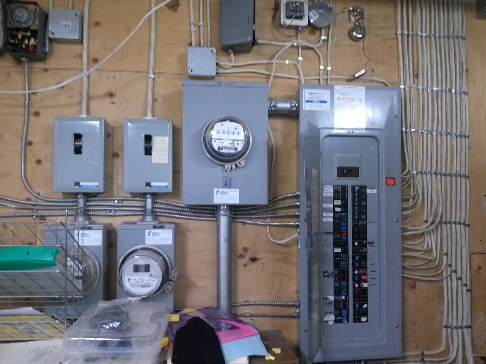 Install electrical panel