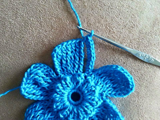 Chal de Flores a Crochet