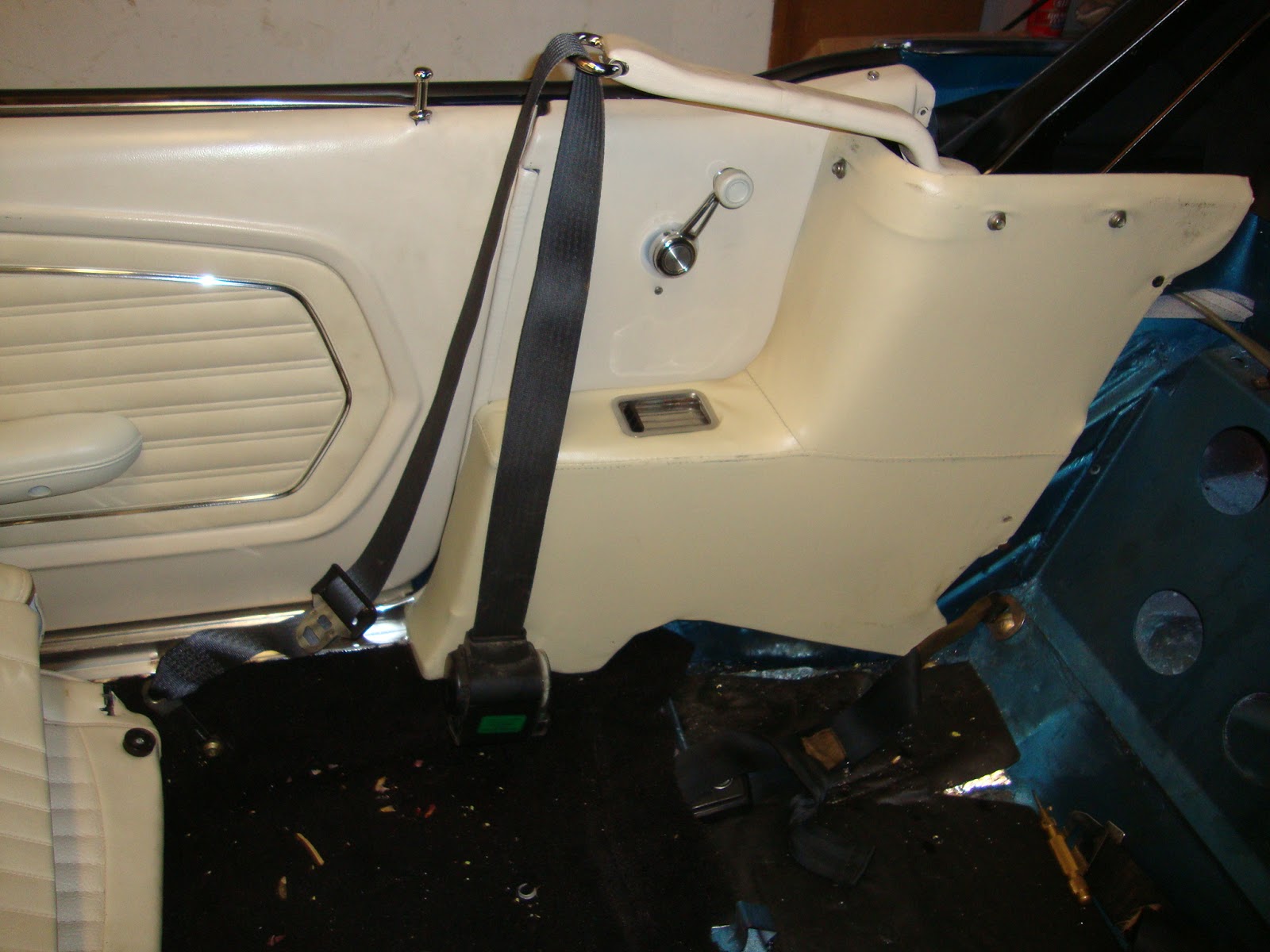 1968 Mustang Convertible Restoration Safety First Shoulder Belts