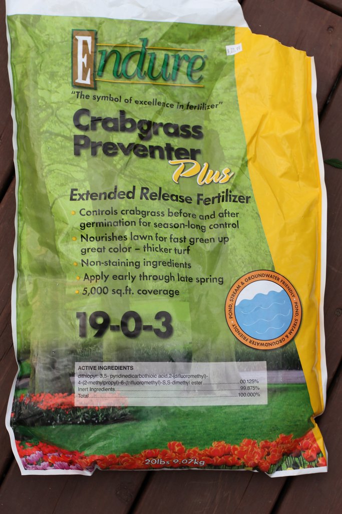 Adventures In Gardening Crabgrass preventer application