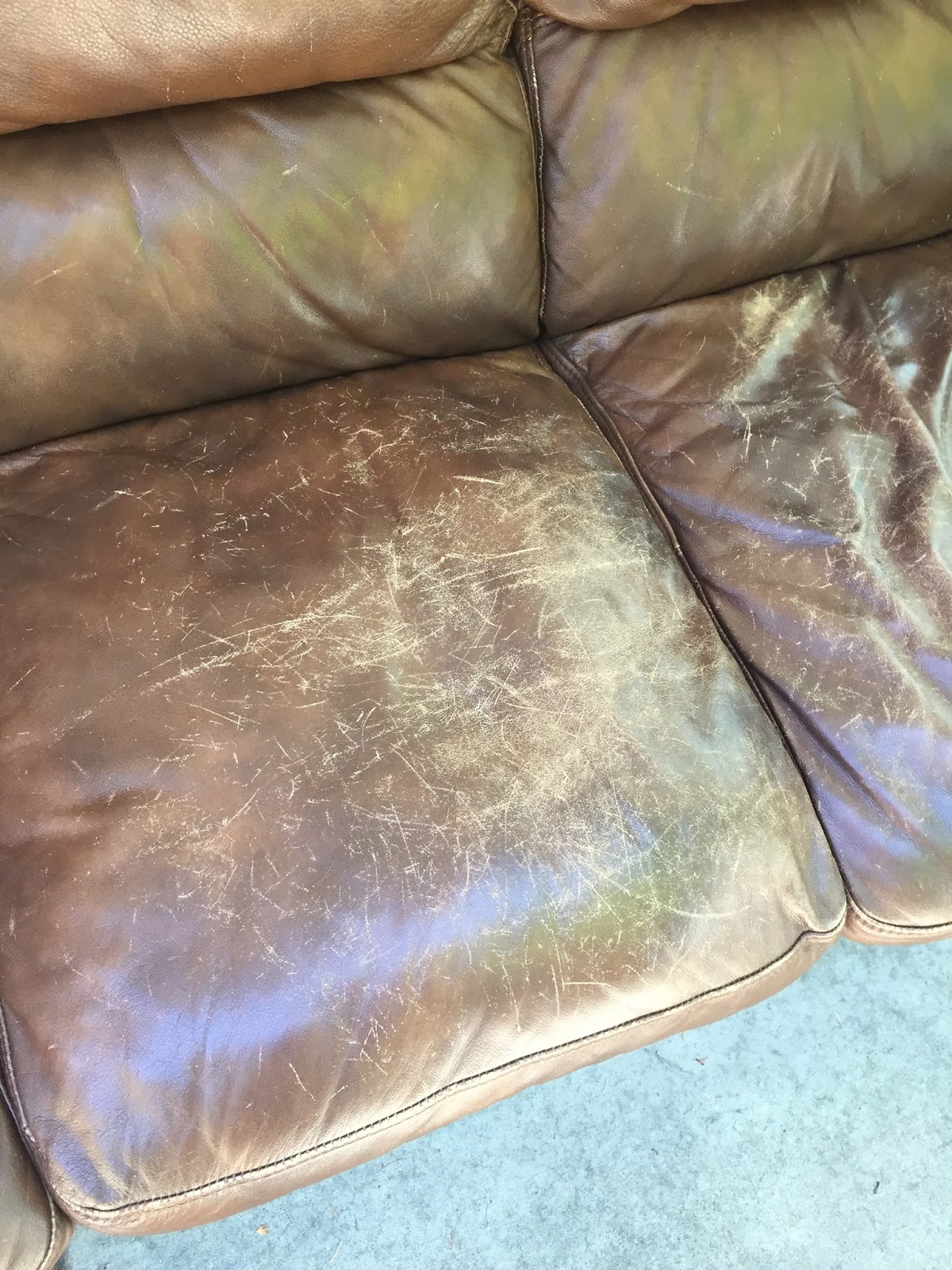 A Very Happy Homemaker Refinish Leather Furniture For Less Than 20