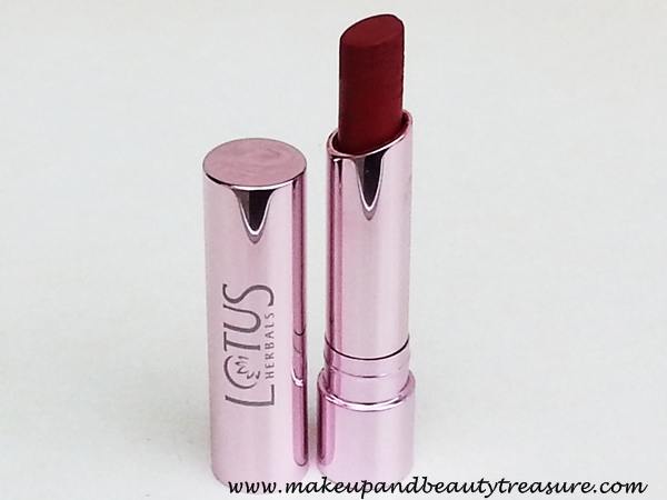 Lotus Herbals Pure Stay Long Lasting Lip Color ‘Rose Mary’ Review, Swatches & LOTD