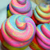 Fantasy Vanilla Almond Rainbow Cupcakes ♥ thumbnail