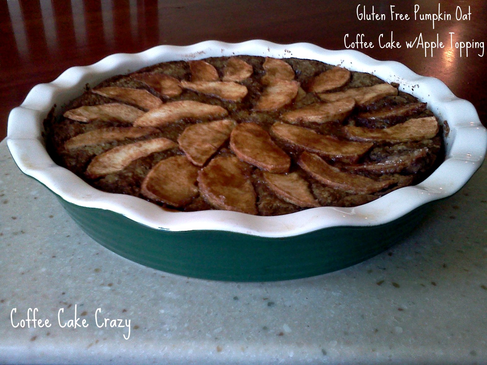 Gluten Free Pumpkin Oat Coffee Cake w/Apple Topping Coffee Cake Crazy