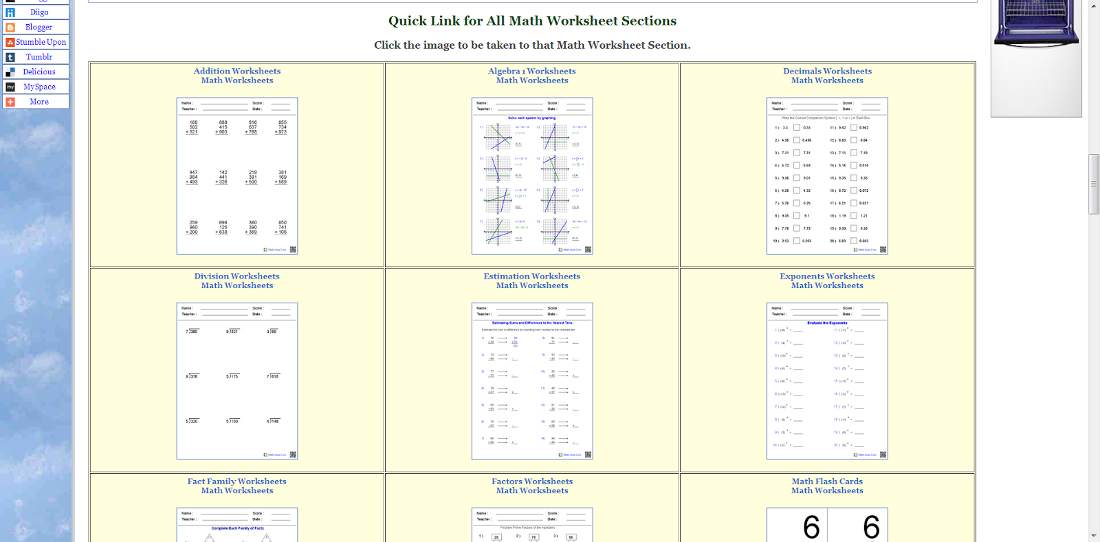 Intermediate Algebra Worksheets