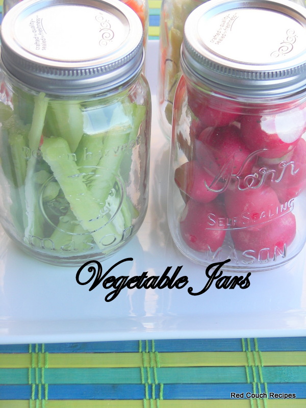 Red Couch Recipes Vegetable Jars