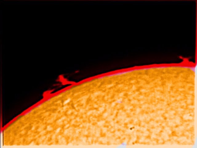 Solar prominences June 17, 2014