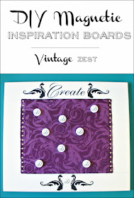 DIY Magnetic Inspiration Boards (on a Budget) on Diane's Vintage Zest!  #organization #tutorial