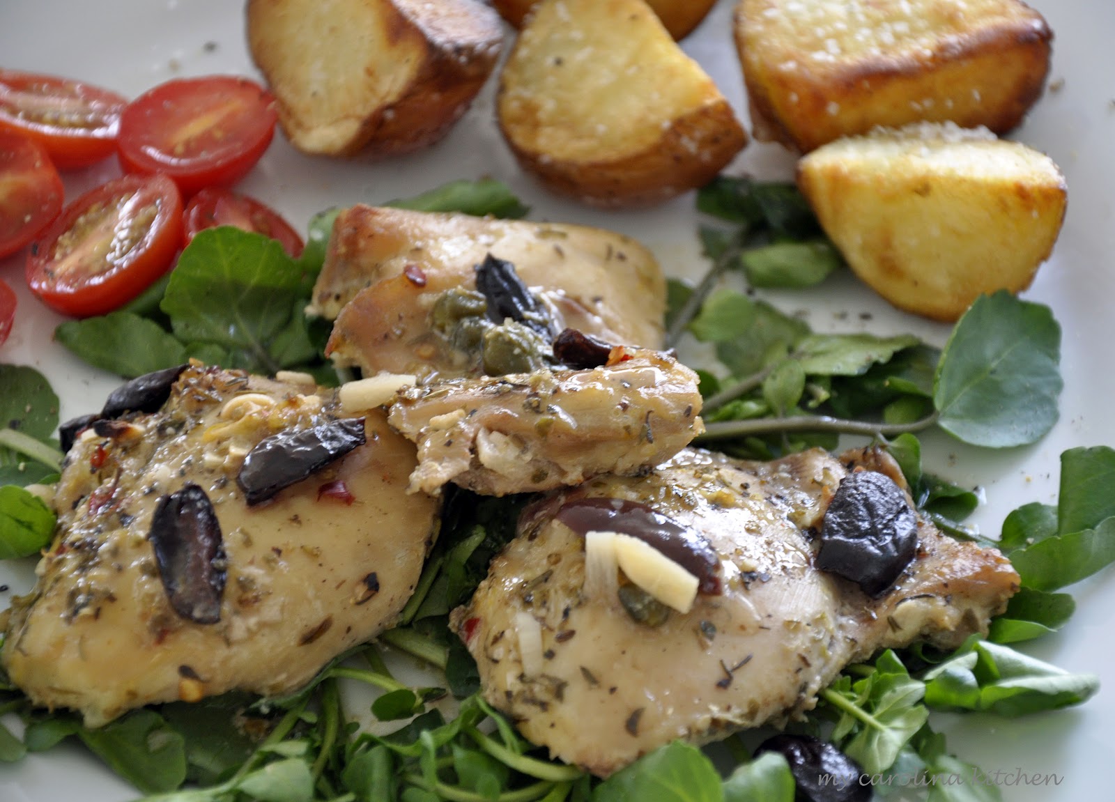 My Carolina Kitchen Baked Chicken with Lemons and Olives A Party