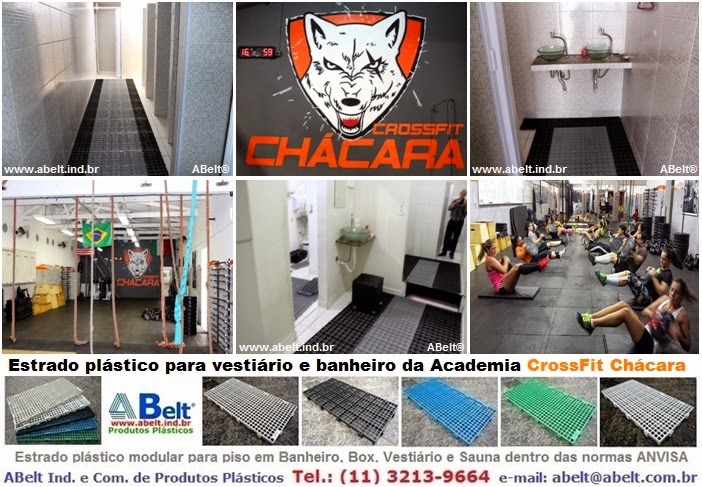 CrossFit Chácara Sto. Antônio - São Paulo - Piso plástico para vestiário, banheiro, box e chuveiro