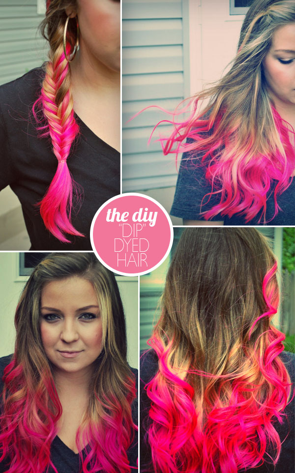 The diy: dip dyed hair (updated) Dip en dye