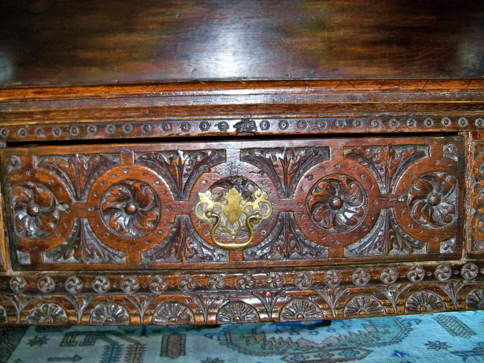 Goshen Antiques And Art 18th Century Carved Oak Two Part Welsh