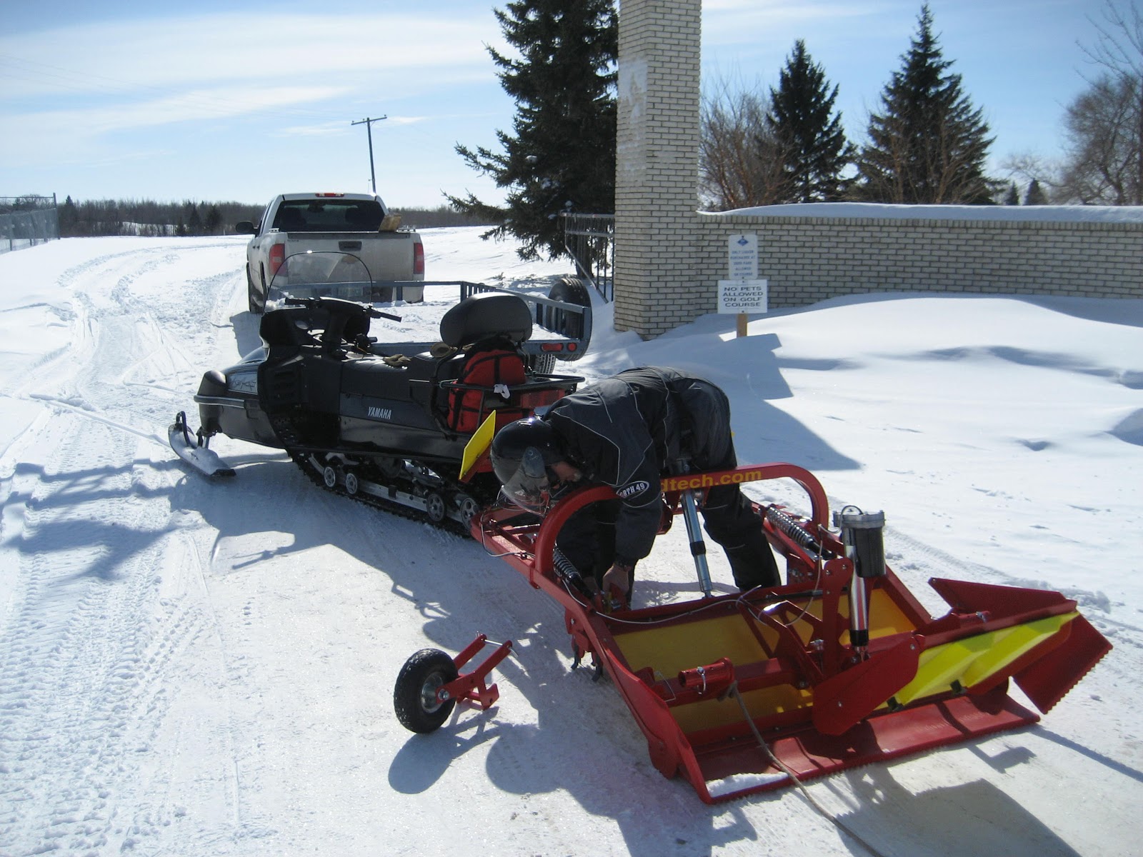 Yorkton Cross Country Ski Club First training run today for Ken on the