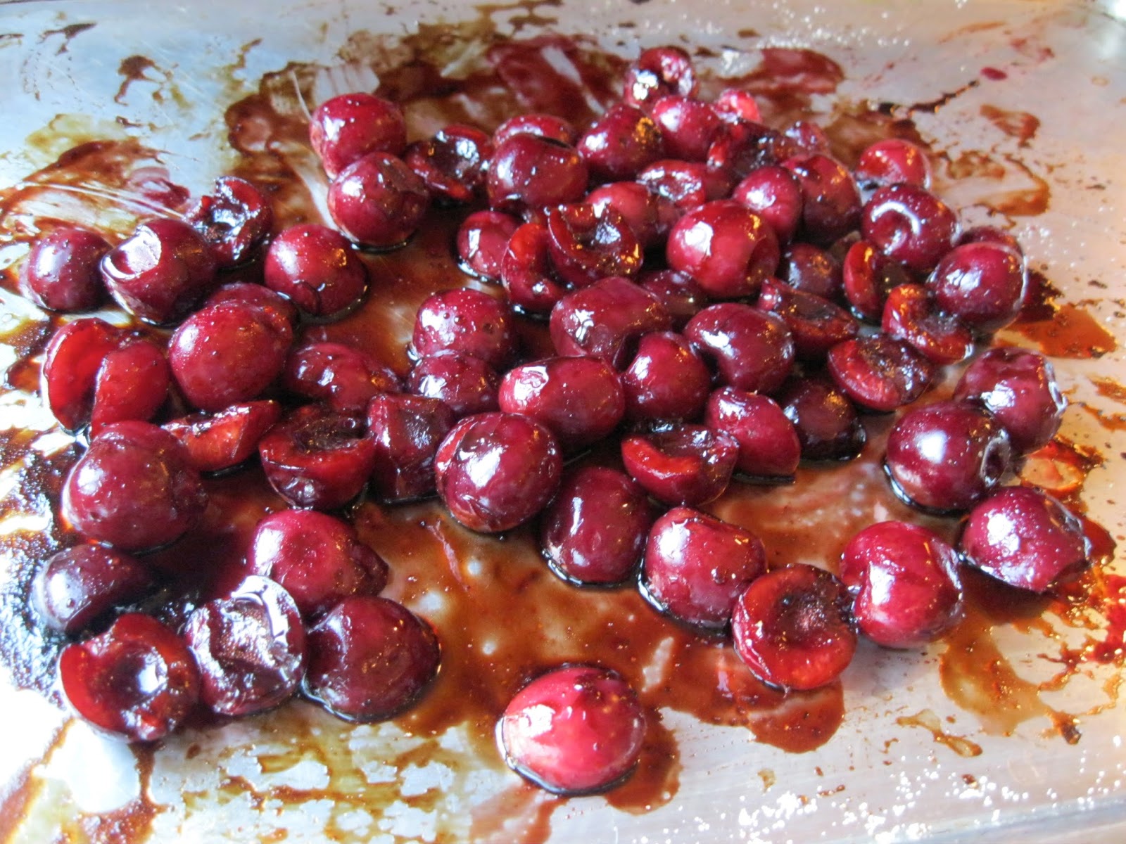 Bakeaway with Me Balsamic Roasted Cherries