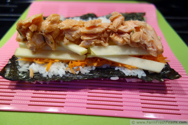 http://www.farmfreshfeasts.com/2013/05/maple-teriyaki-salmon-sushi-w-apple-and.html