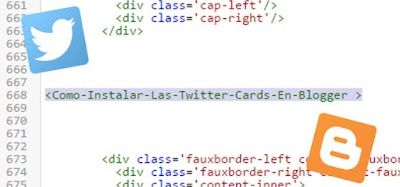 Como Instalar Las Twitter Cards En Blogger