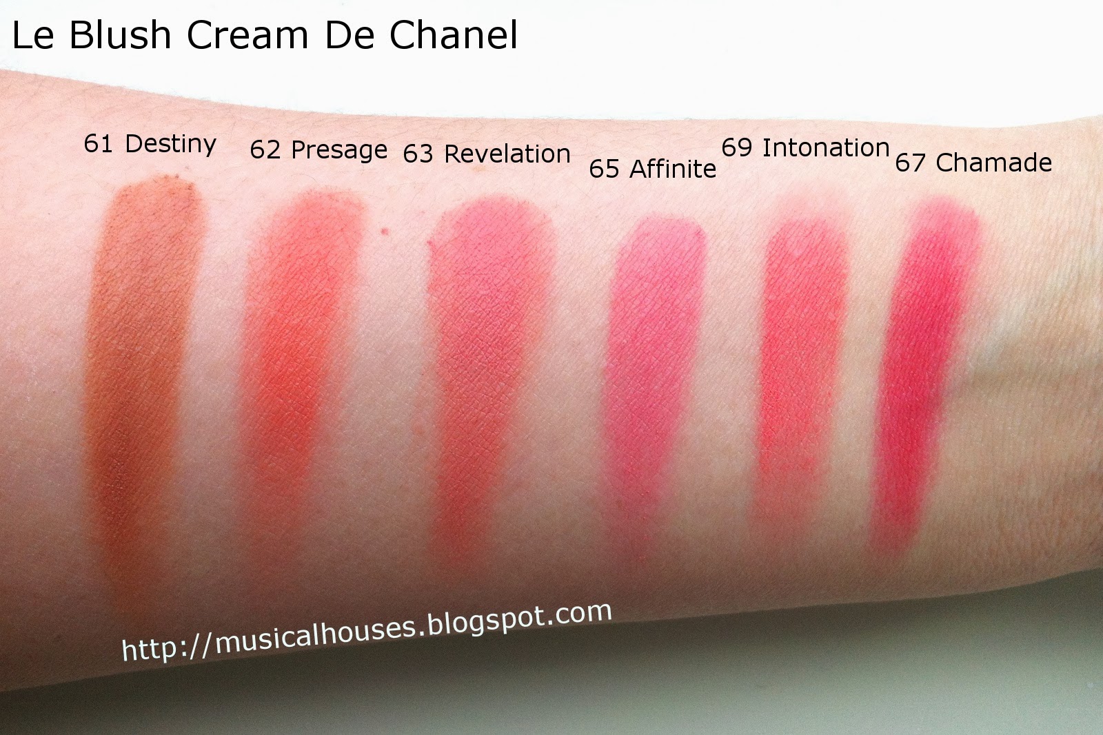 5 X Chanel Balm Blush Swatches on Brown Skin
