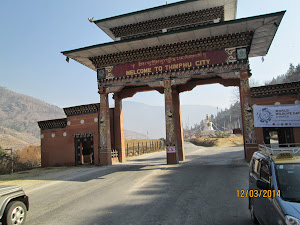 Entrance and Exit gate to Thimphu City.