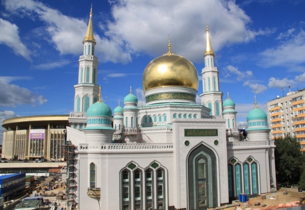 Putin, Erdogan y Abás inauguran la Gran Mezquita de Moscú